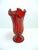 Glass Mid 20th Century Red Art Glass Deco Vase For Sale - Image 7 of 9