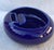 Ceramic Vintage Hall China Company Cobalt Ashtray With Integrated Matchbook Holder and Cigarette Rest For Sale - Image 7 of 7