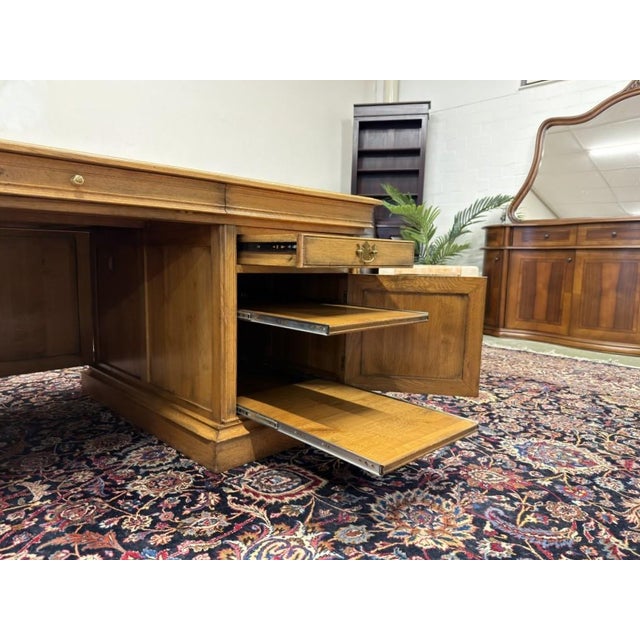 English Desk Set with Conference Table, Set of 4 For Sale - Image 14 of 18