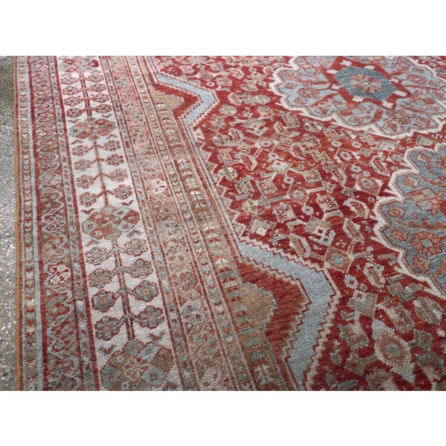 Early 20th Century Galerie Shabab Collection Early 20th Century Persian Shiraz Accent Carpet For Sale - Image 5 of 10