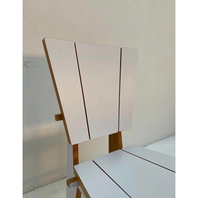 Norwegian Dining Chairs with Geometric Design, 1980s, Set of 4 For Sale - Image 10 of 15