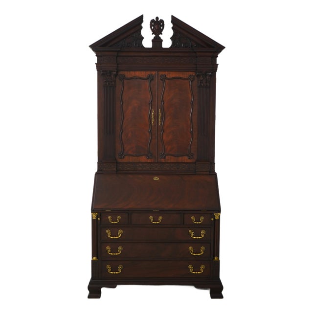 Henkel Harris Mahogany Document Secretary Desk For Sale