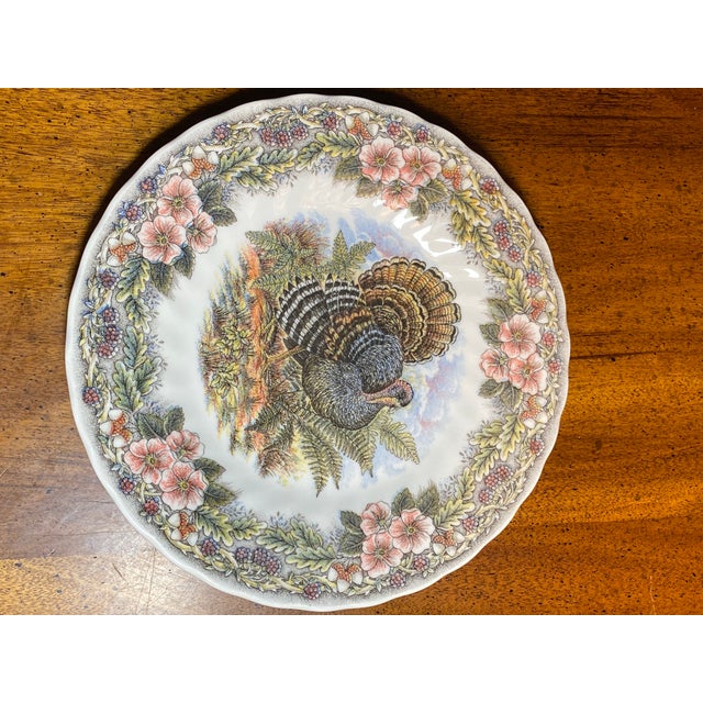 2 Churchill China Thanksgiving 8” Plates For Sale - Image 11 of 12