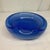 Murano Mid-20th Century Modern Cobalt & Opaline Murano Cased Art Glass Biomorphic Bowl For Sale - Image 4 of 7
