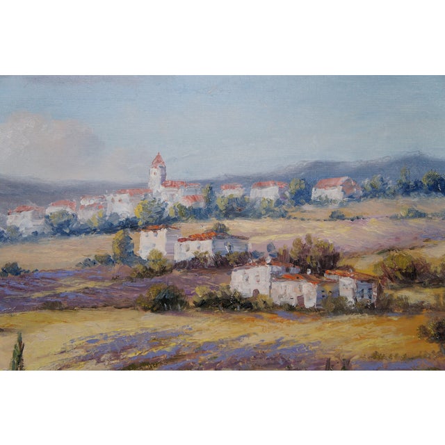 Late 20th Century Christopher Guliano Spanish Villas Tuscany Landscape Oil Painting Italy For Sale - Image 6 of 11