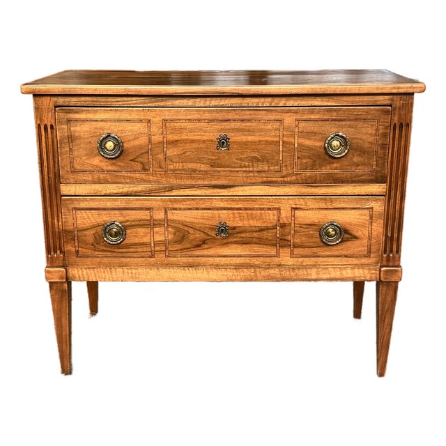 French 19th Century Louis XVI Walnut Chest of Drawers For Sale