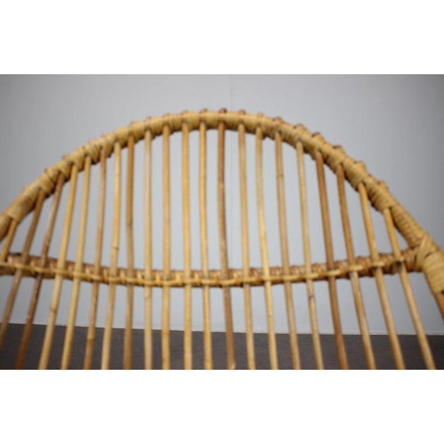 1960s Rattan Lounge Chair by Alan Fuchs for Uluv, Former Czechoslovakia, 1960s For Sale - Image 5 of 13