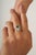 Heart Emerald and Diamond Statement Cocktail Ring in 18k Gold Size 6 For Sale - Image 12 of 18