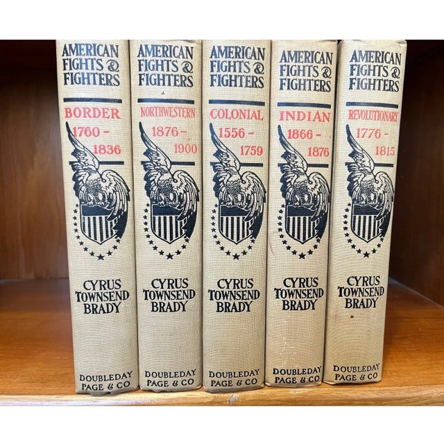 American American Fights and Fighters 5 Vol Set Cyrus Townsend Brady 1909 Doubleday For Sale - Image 3 of 8