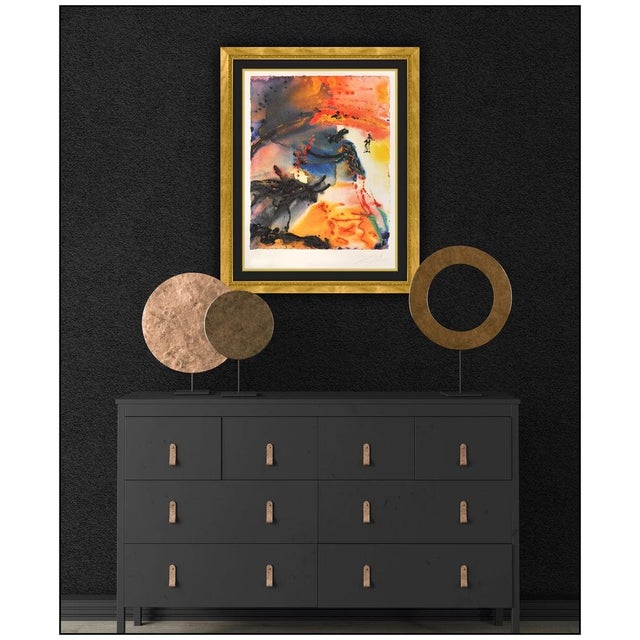 Message us to inquire about custom framing options! (Included for free with every purchase) The artwork here, "Bullfight...