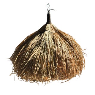 Pendant Light or Lampshade in Alang Alang Fibers For Sale