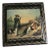 Vintage Hand-Painted Fedoskino Lacquer Trinket Box – Rural Genre Scene (2004) For Sale