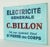 Traditional Vintage French Wood General Electricity Commercial Sign For Sale - Image 3 of 5