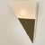 Pyramid Milk Glass & Brass Wall Light attributed to Glashütte Limburg, 1970s For Sale - Image 10 of 13