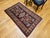 Vintage Persian Kurdish Rug, Hand-Knotted Wool, Geometric Pattern, Navy & Tan, 3x5 For Sale In Chicago - Image 6 of 18