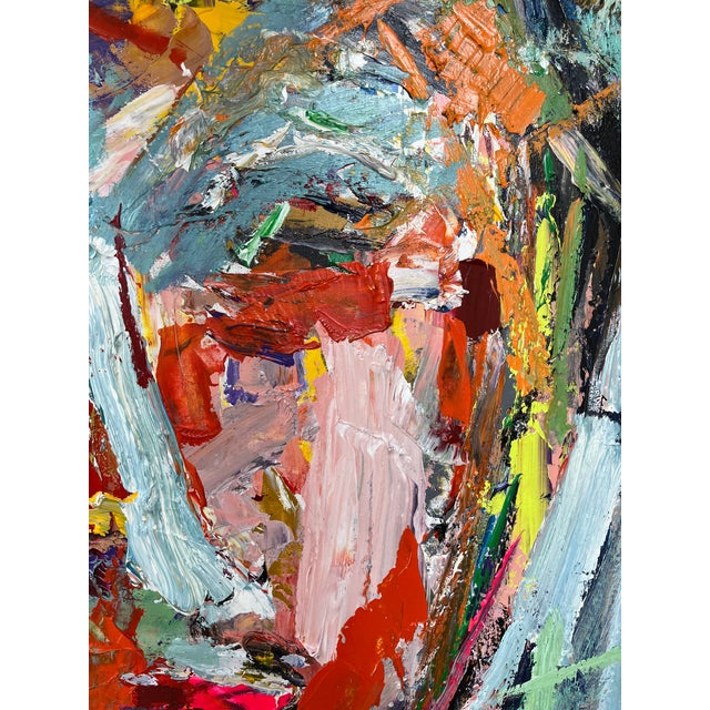 Abstract Expressionist Portrait Original Oil Painting For Sale In Atlanta - Image 6 of 12
