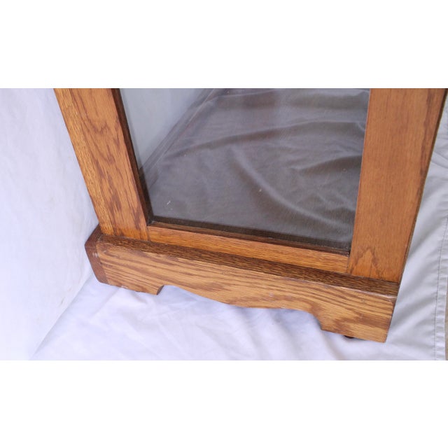 Vintage Traditional Glass Quilt Display Case Chairish