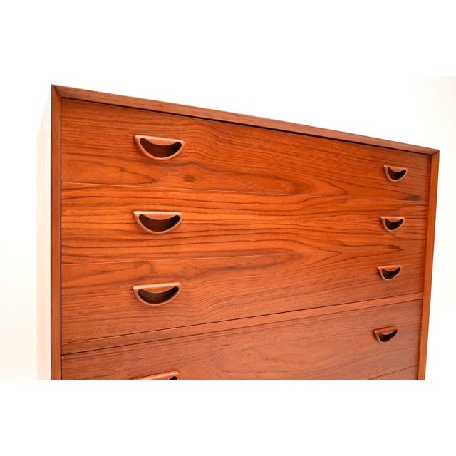 Wood Vintage Danish Teak Chest of Drawers by Peter Hvidt and Orla Molgaard Nielsen for Søborg Møbelfabrik, 1960s For Sale - Image 7 of 11