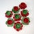 1970s Vintage Hollywood Regency Boho Chic Majolica Cabbageware Demitasse Cups & Saucer, Service for 8 - 16 Pieces, Christmas For Sale - Image 4 of 11