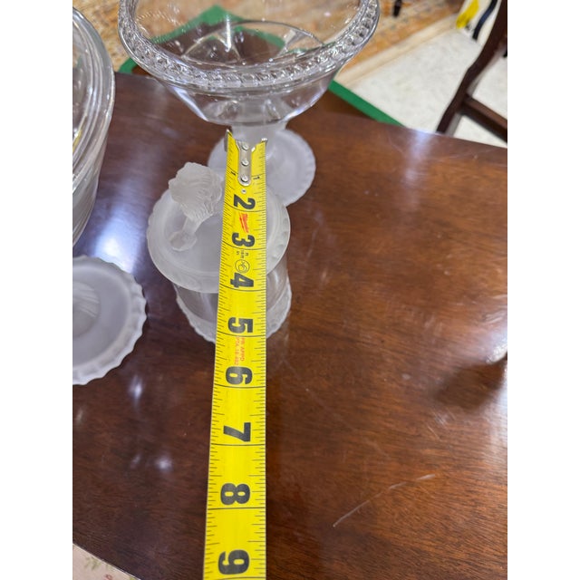 Antique Duncan & Miller “Three Faces England Lot of 3 Set For Sale - Image 11 of 12