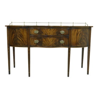 Henkel Harris Federal Style Mahogany Sideboard W. Gallery For Sale