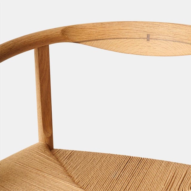 Tan Pair of Model PP-201 Armchairs by Hans Wegner For Sale - Image 8 of 8