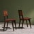 Chairs in Cognac Leather and Stained Oak from Jens Risom, United States, 1940s, Set of 6 For Sale - Image 6 of 14
