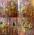 This antique Chinese wooden screen is hand painted and gilded wood. Standing at 54.5" high - this screen would be perfect...