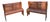 Pair of Antique Architectural Church Pew Benches, Turn of the Century Country Pine Two-Seater Settles For Sale