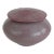 Mauve Wildflower Lidded Ceramic Vessel For Sale