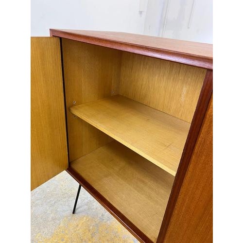 Wood Teak Sideboard on Hairpin Legs from RT ​​möbel For Sale - Image 7 of 11