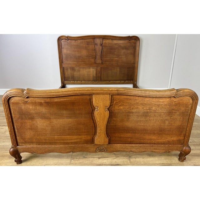 Add timeless French charm to your bedroom with this Vintage French Louis Double Bed Frame , beautifully crafted from oak...