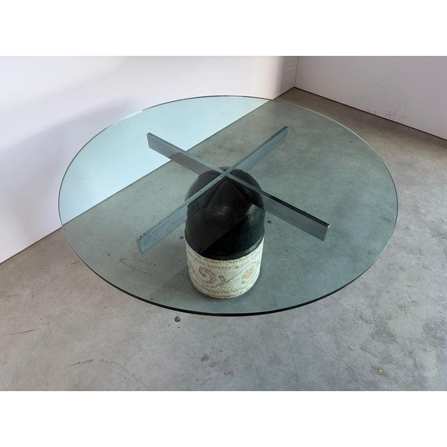 Paracarro Dining Table attributed to Giovanni Offredi for Saporiti, 1970s For Sale - Image 6 of 12