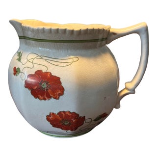 Antique Crown Pottery Pitcher For Sale