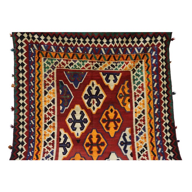 Vintage Qashqari Rug,, 1920s For Sale - Image 6 of 18