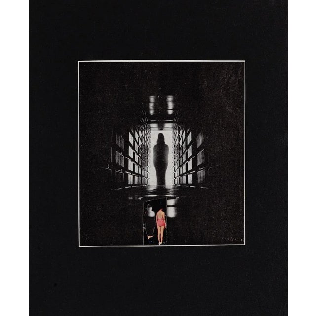 Image is an original collage artwork, realized by Sergio Barletta, hand-signed on the lower right, with the description on...