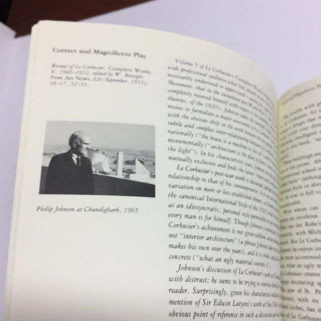 1979 Philip Johnson Writings Book For Sale - Image 11 of 13