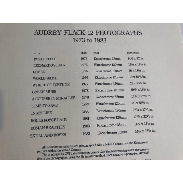 Audrey Flack, Pop Art Color Photograph Dye Transfer Print Audrey Flack "Skull & Roses" Photo, 1984 For Sale - Image 11 of 11