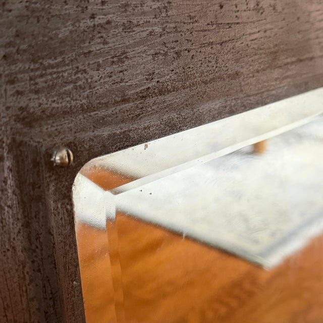 Vintage Industrial Steel Medicine Cabinet, Beveled Mirror, Wall Hung. Early 1900s For Sale In New York - Image 6 of 9