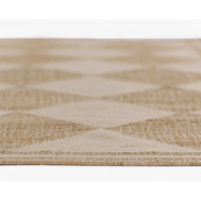 2020s Erin Gates by Momeni Orchard Court Checker Ivory Hand Woven Wool and Jute Area Rug 2'3" X 12' Runner For Sale - Image 5 of 12