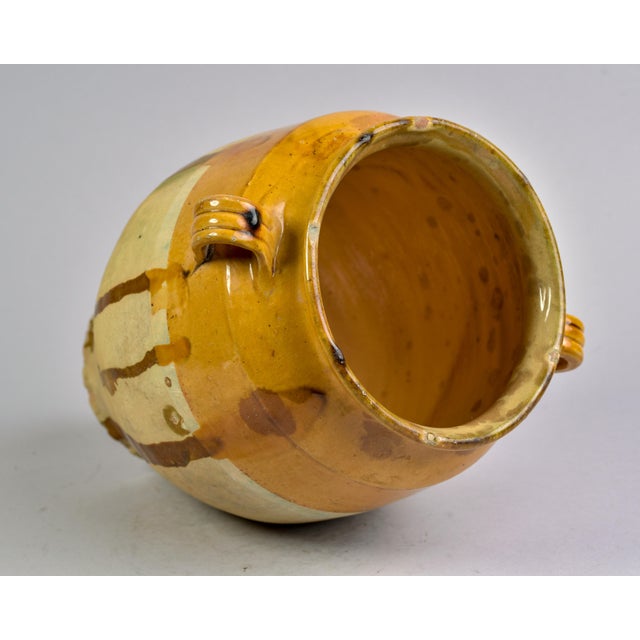 Large Early 20th C French Gold Glazed Confit Jar For Sale - Image 11 of 11
