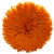 Stunning Hermes orange feathered wall hanging. Measures: 30" diameter x 6" depth. Other colors available. Please inquire....