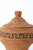 Hand-Woven Olla Native American Handwoven Basket Tapered base and matching fitted lid. Traditional lidded storage jar