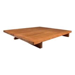 Large Japanese Wooden Manaita Cutting Board or Low Display Table, 1980s For Sale