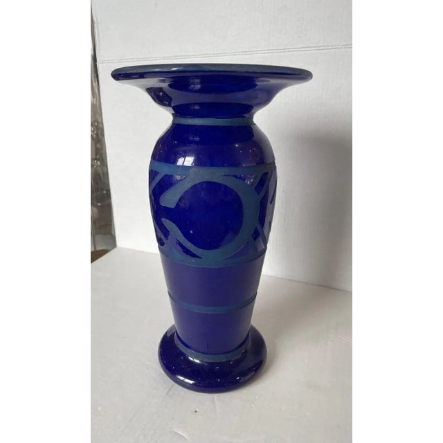 Degué 1920s Vase 14"high Art Deco Verrerie d'Art For Sale - Image 10 of 12