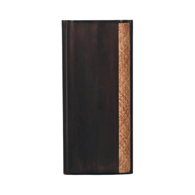 Wood Mocha Mango Wood Rattan 3-Drawer Chest – Transitional Design For Sale - Image 7 of 8