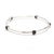 Stones: hematite and clear quartz doublet Length: 7.75 in. Width: 6.5 mm (at widest) Weight: 6.2 dwts. / 9.6 grams Stamps:...