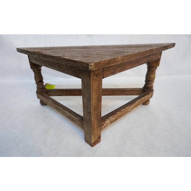 Low Beautifully Carved Wood Corner Table For Sale - Image 11 of 16