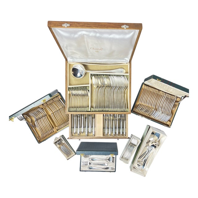 Vintage Cutlery Set from Christofle, 1960s, Set of 144 For Sale