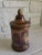 French Cherub Motif Round Ceramic Jar With Lid For Sale - Image 3 of 10